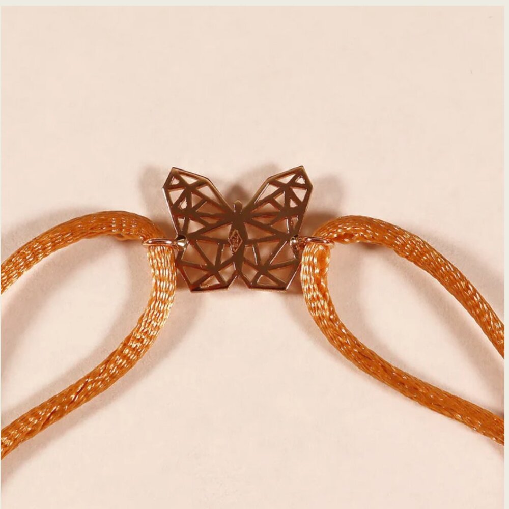 18k Gold Butterfly Bracelet - Picture 4 of 6